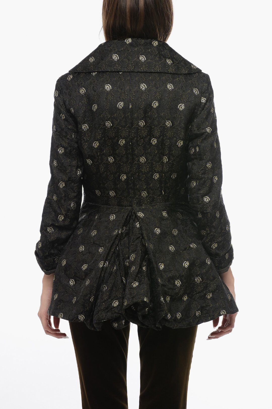 블레이저 Brocade Blazer with Flounced Tail 613655