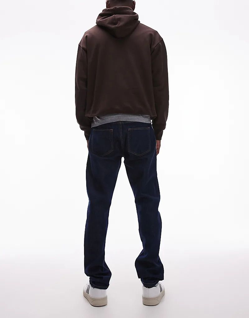 데님 ARKET   Park   Jeans in blauer Rinse-Waschung mit normalem, geradem Schnitt 207040802Rinse Wash – Blau