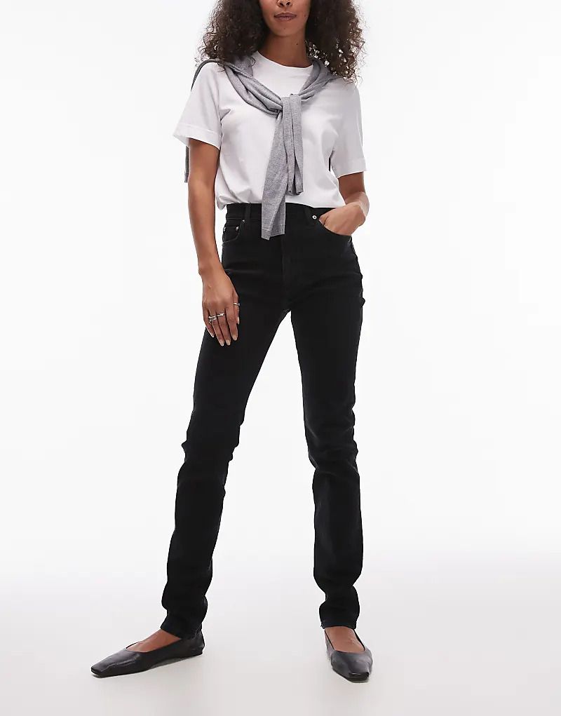 블랙 & ARKET   Azalea   Stretch-Jeans in Schwarz mit hohem Bund und eng geschnittenem Bein 207138580Schwarz