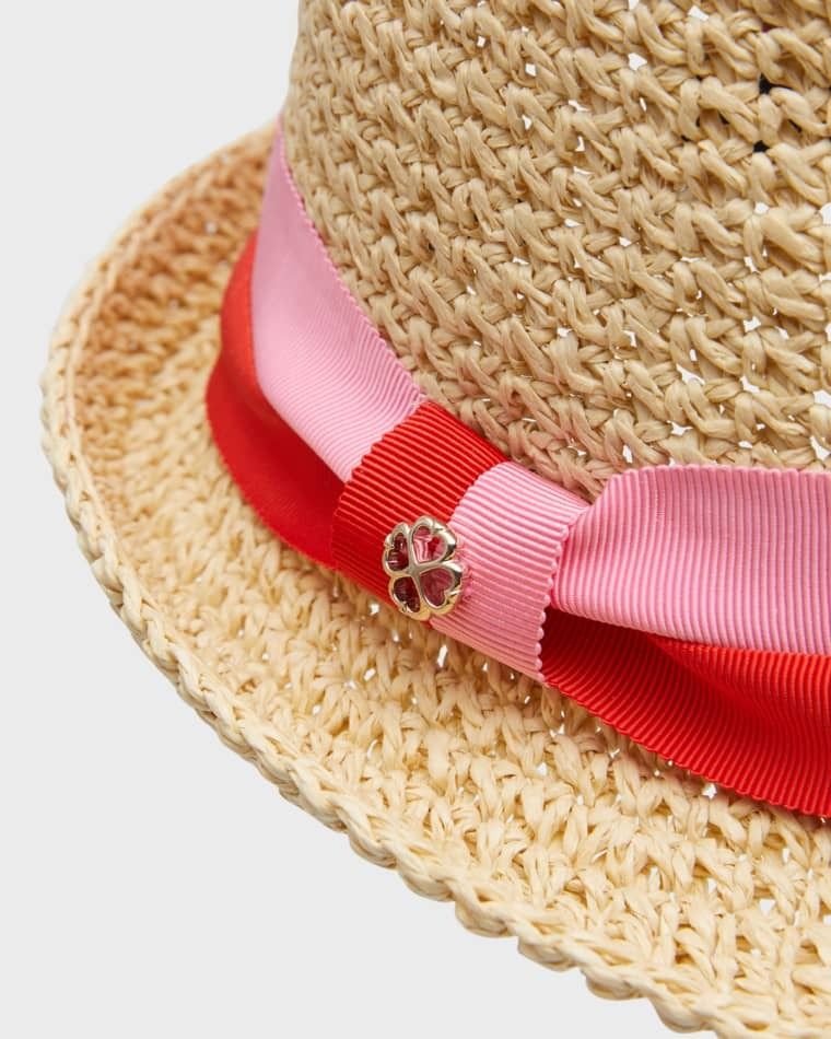 스트로 trilby straw fedora with bicolor band prod262090129NATURAL
