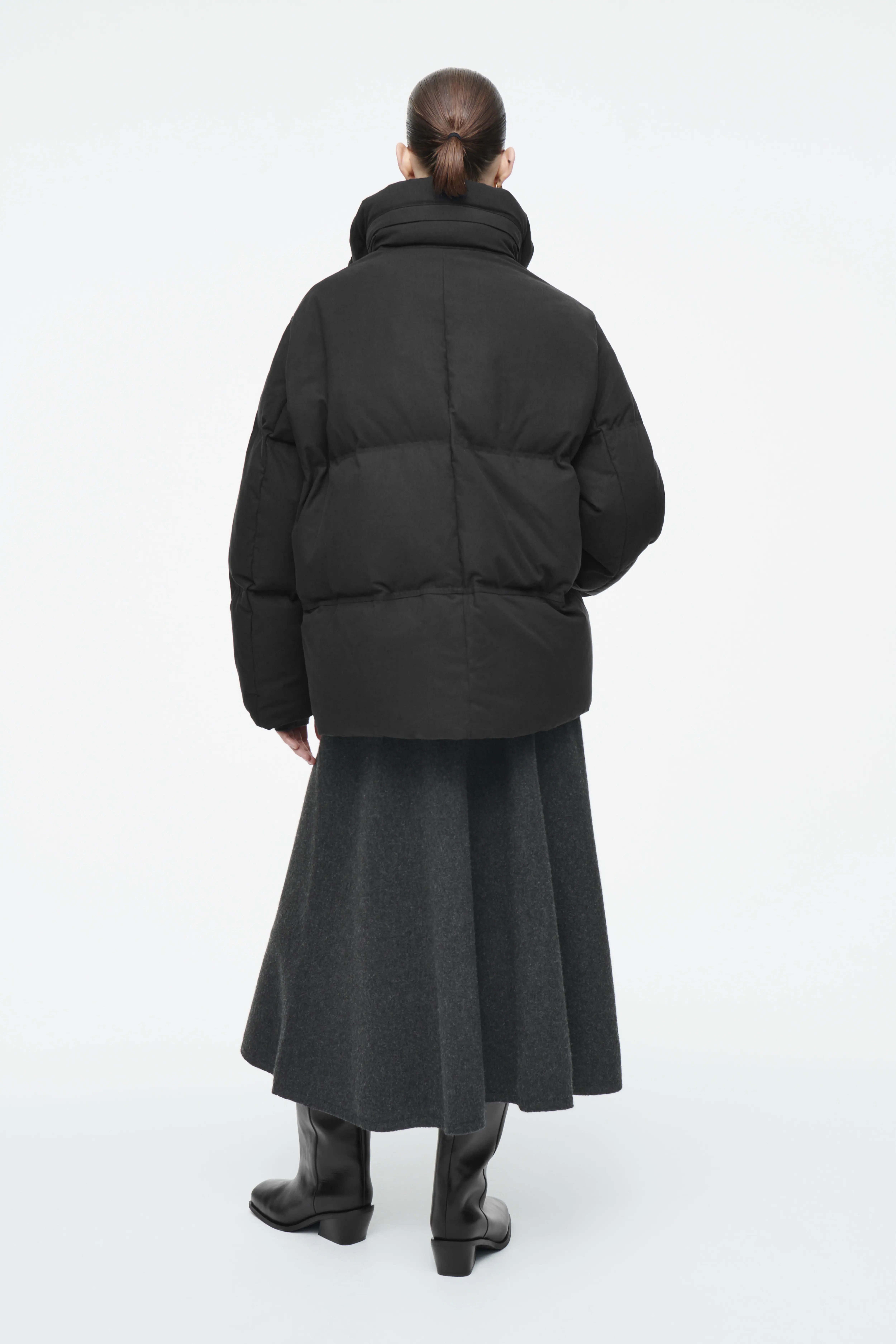 Hooded oversized puffer jacket on sale