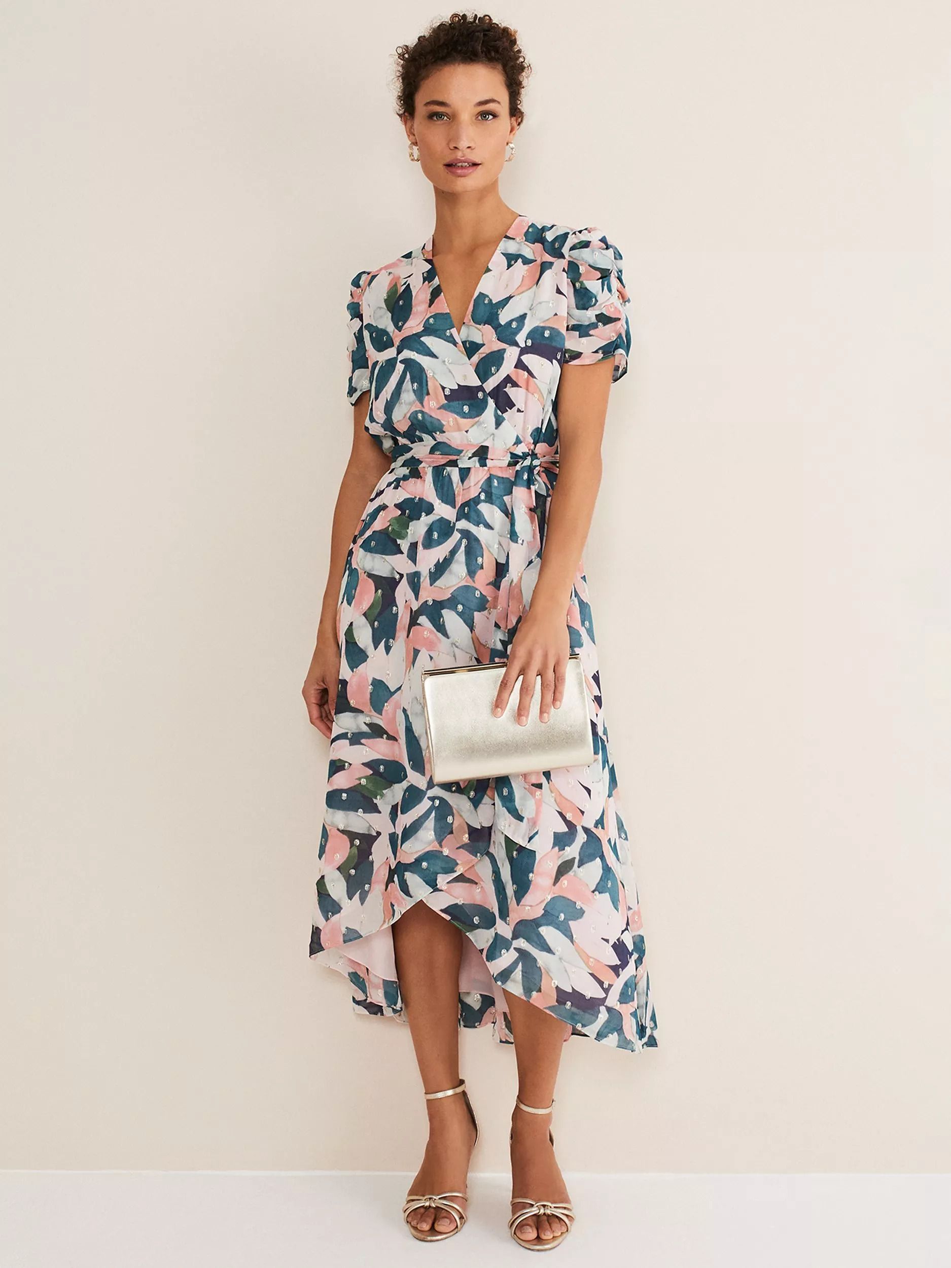플로랄 프린트 미디 드레스 멀티 Averie Floral Print Midi Dress, Multi 109742971