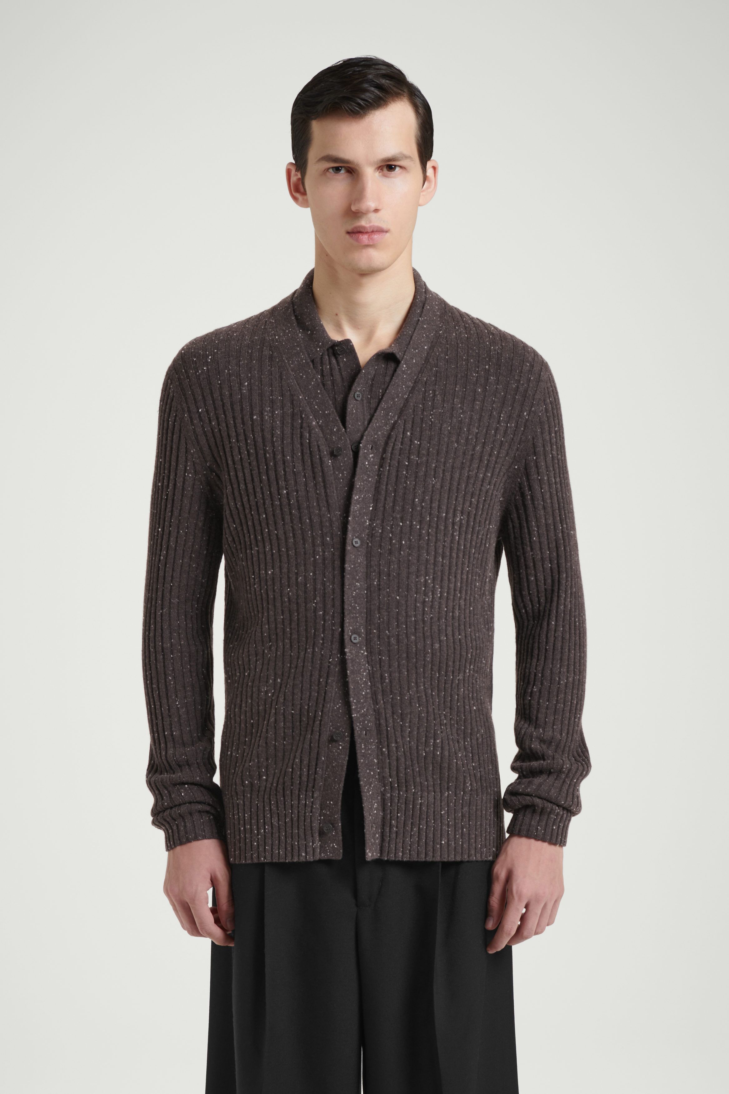 더 울 가디건 THE FLECKED WOOL CARDIGAN 1244410001
