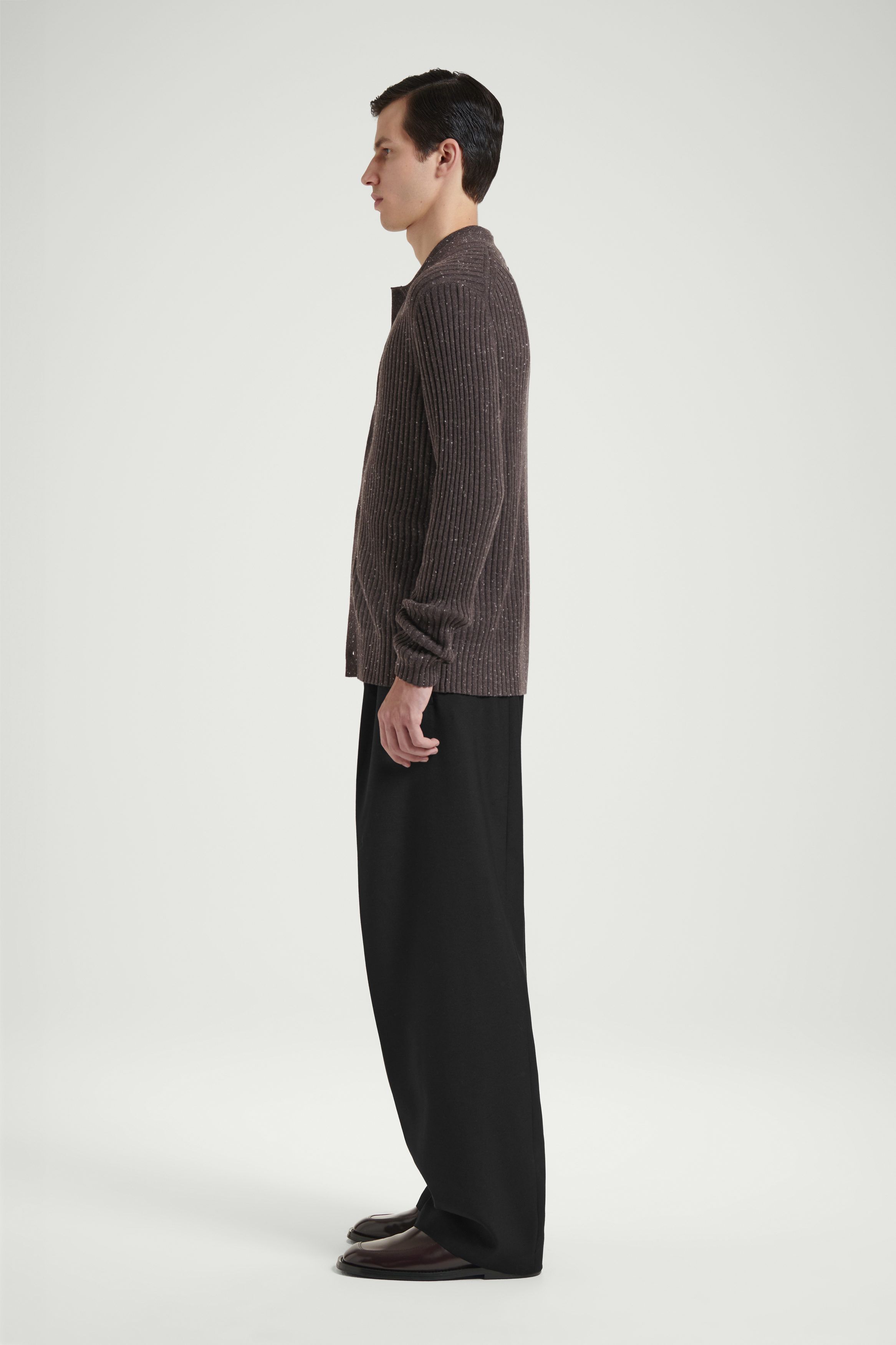 더 울 가디건 THE FLECKED WOOL CARDIGAN 1244410001