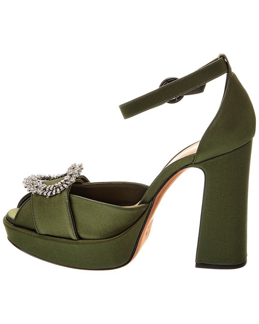 새틴 플랫폼 펌프스 Alexandre Birman Madelina Curve 120 Satin Platform Pump 1311106811
