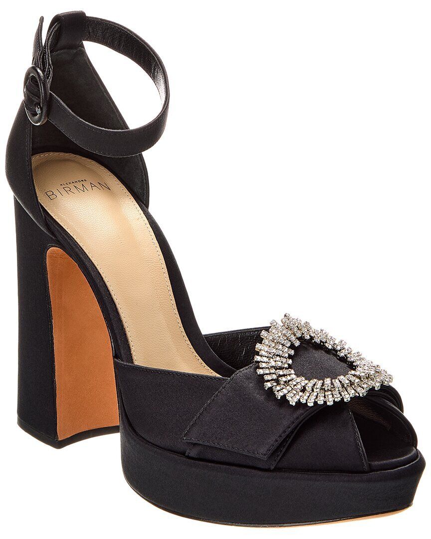 새틴 플랫폼 펌프스 Alexandre Birman Madelina Curve 120 Satin Platform Pump 1311455301