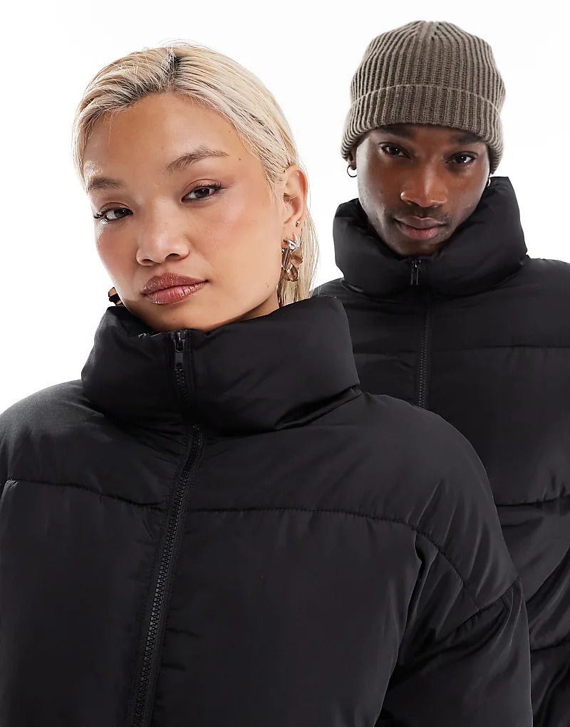 COLLUSION   Schwarze, wattierte Unisex-Jacke 206512438Schwarz