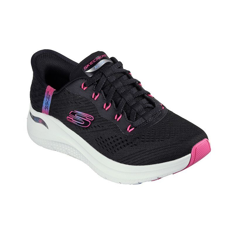 여성 핏 스니커즈 Women's Slip-Ins: Arch Fit 2.0 - Easy Chic Walking Sneakers from Finish Line 18926372 Black