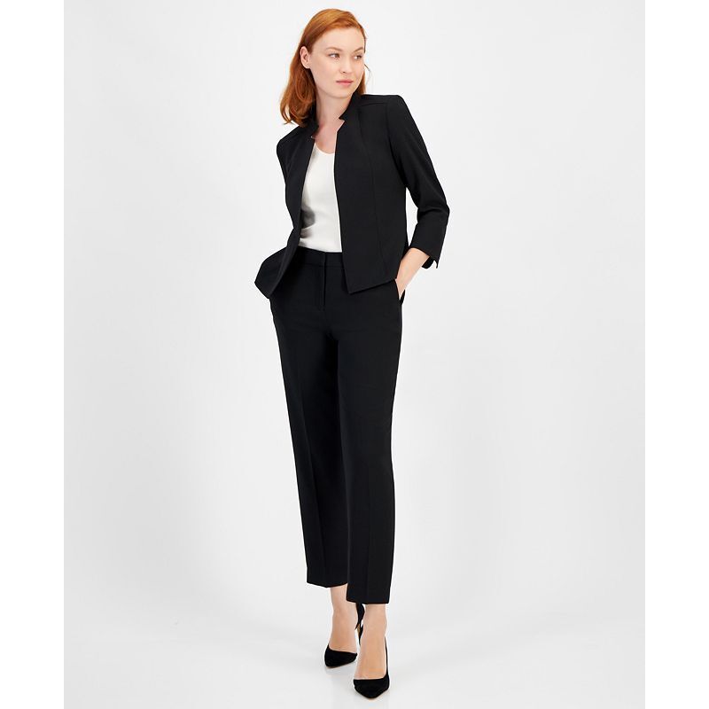 블레이저 Star-Collar Open-Front Blazer 9920429 Black