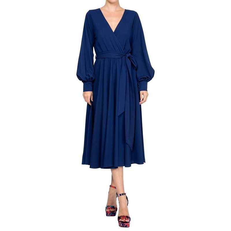 여성 미디 드레스 Meghan Los Angeles Women's LilyPad Midi Dress 17348077 Navy