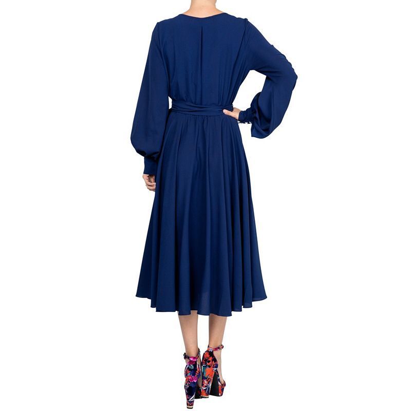여성 미디 드레스 Meghan Los Angeles Women's LilyPad Midi Dress 17348077 Navy