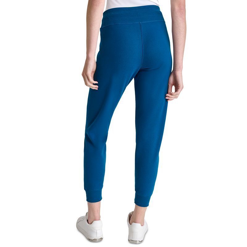 여성 자수 로고 커프 플리스 조거 스웨트팬츠 DKNY Women's Embroidered Logo Cuff Fleece Jogger Sweatpants 18042638 Poseidon