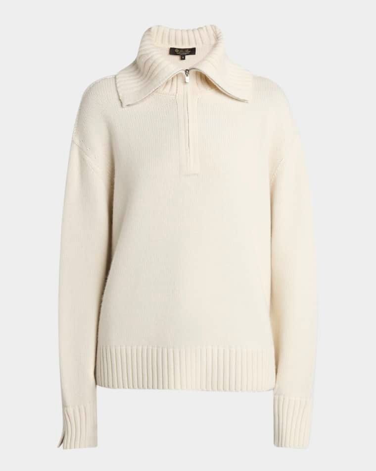 캐시미어 반집업 스웨터 Parksville Cashmere Quarter-Zip Sweater prod264220293BIANCORE