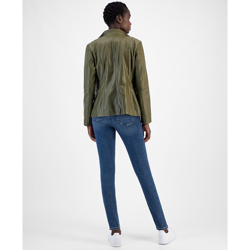 여성 가죽 코트 Womens Leather Coat 14213768 Sage
