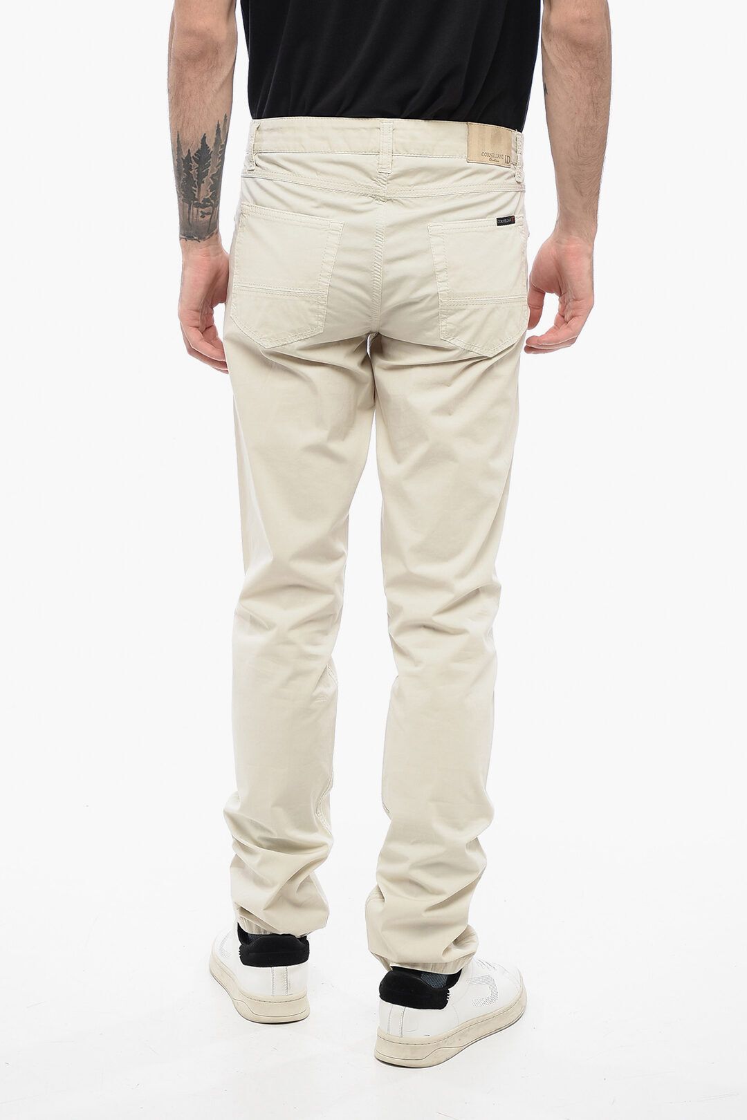 코튼 팬츠 스웨이드 패치 ID Cotton Pants with Suede Patch 618507
