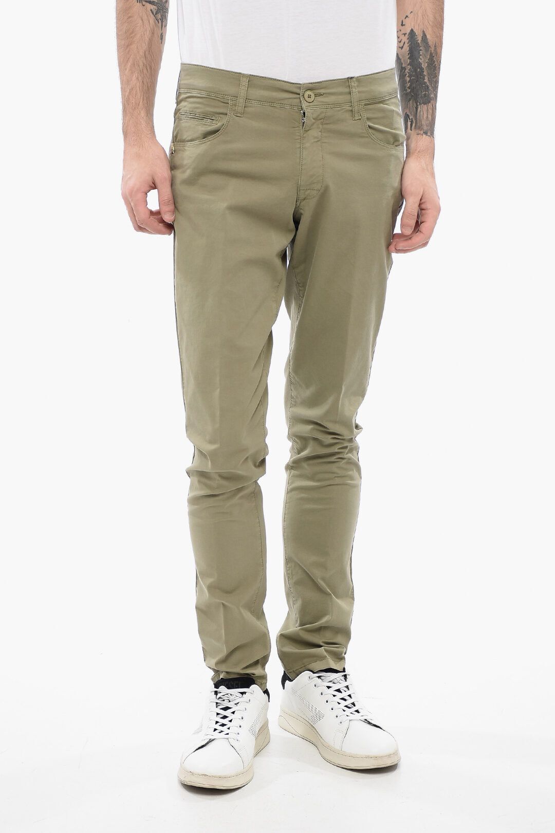 cc 컬렉션 스트래치 코튼 팬츠 CC COLLECTION 5-Pocketed Stretch Cotton Pants 618104