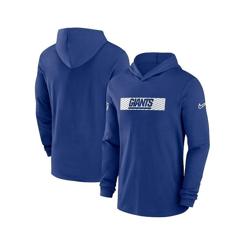 Nike Men s Royal New York Giants Sideline Hoodie Performance Long Sleeve T Shirt 19214777 Royal