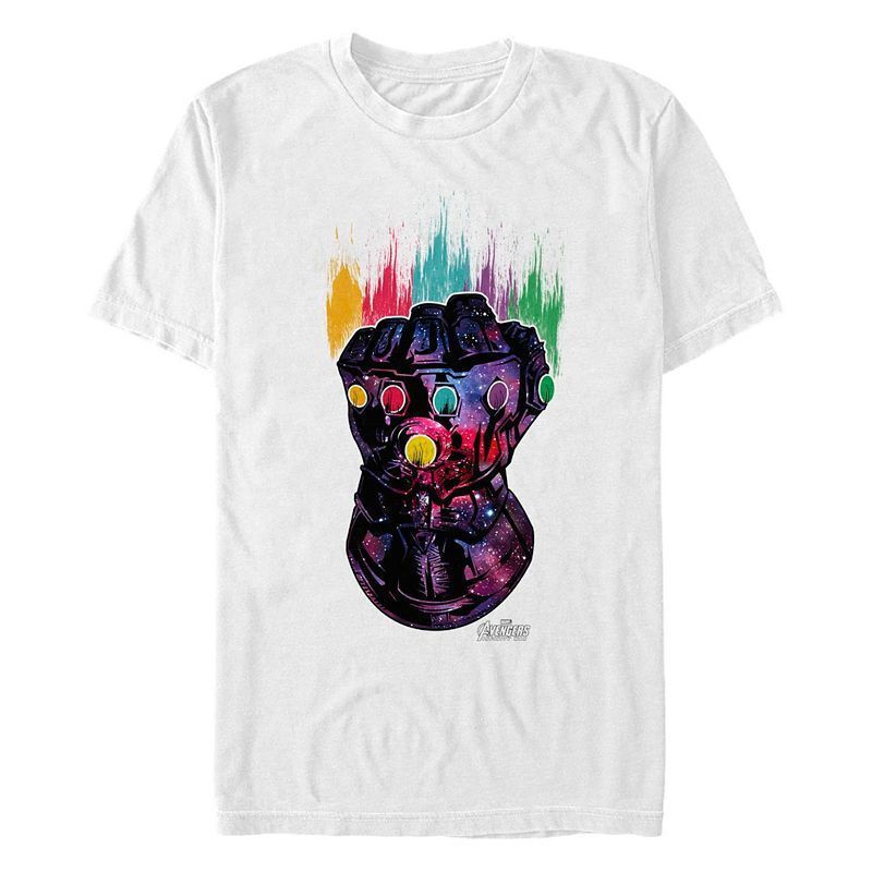 남성 숏 슬리브 티셔츠 Men's Marvel Gauntlet Short Sleeve T-shirt 11569519 White