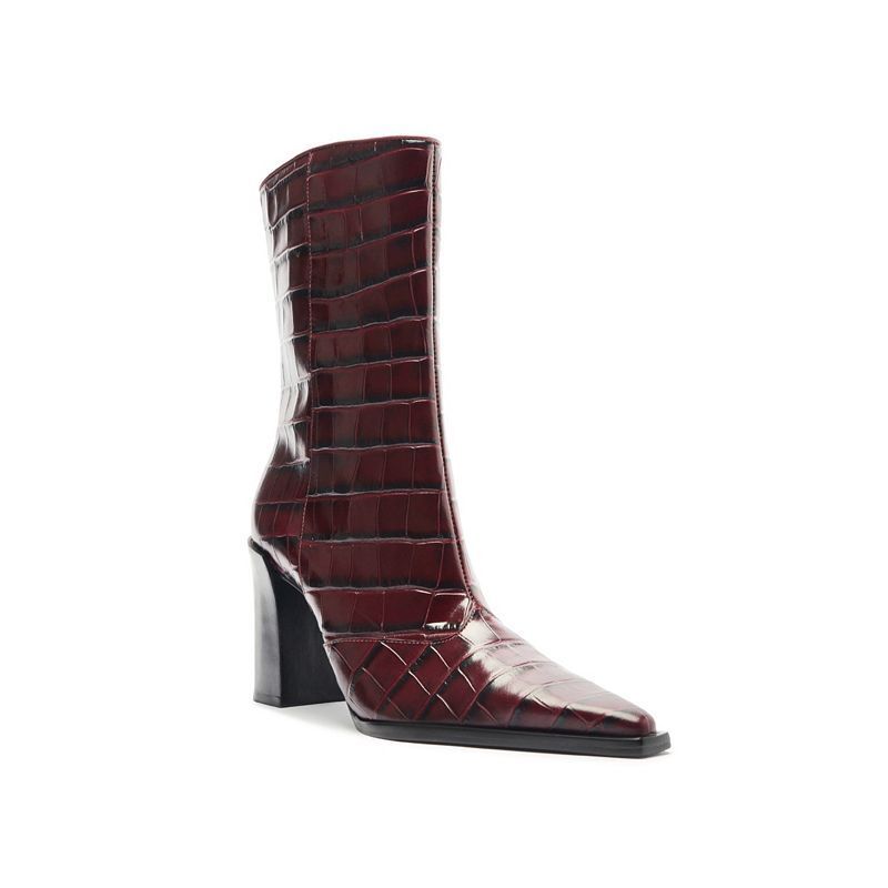여성 포인티드 부티 Women's Raffaela Pointed Toe Booties 19113203 Red