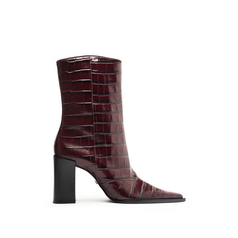 여성 포인티드 부티 Women's Raffaela Pointed Toe Booties 19113203 Red