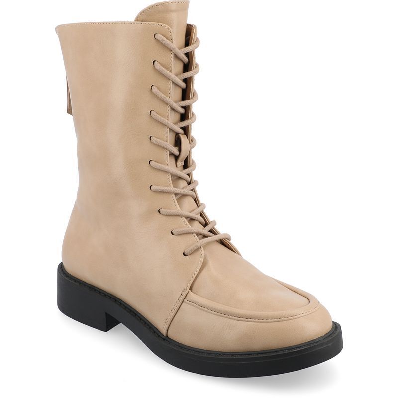 여성 레이스 업 부츠 Women's Nikks Lace Up Combat Boots 16574857 Tan