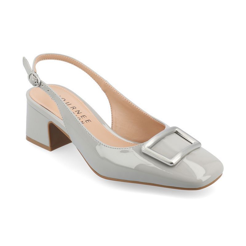 여성 슬링백 스퀘어 펌프스 Women's Everlee Slingback Square Toe Pumps 17862150 Gray