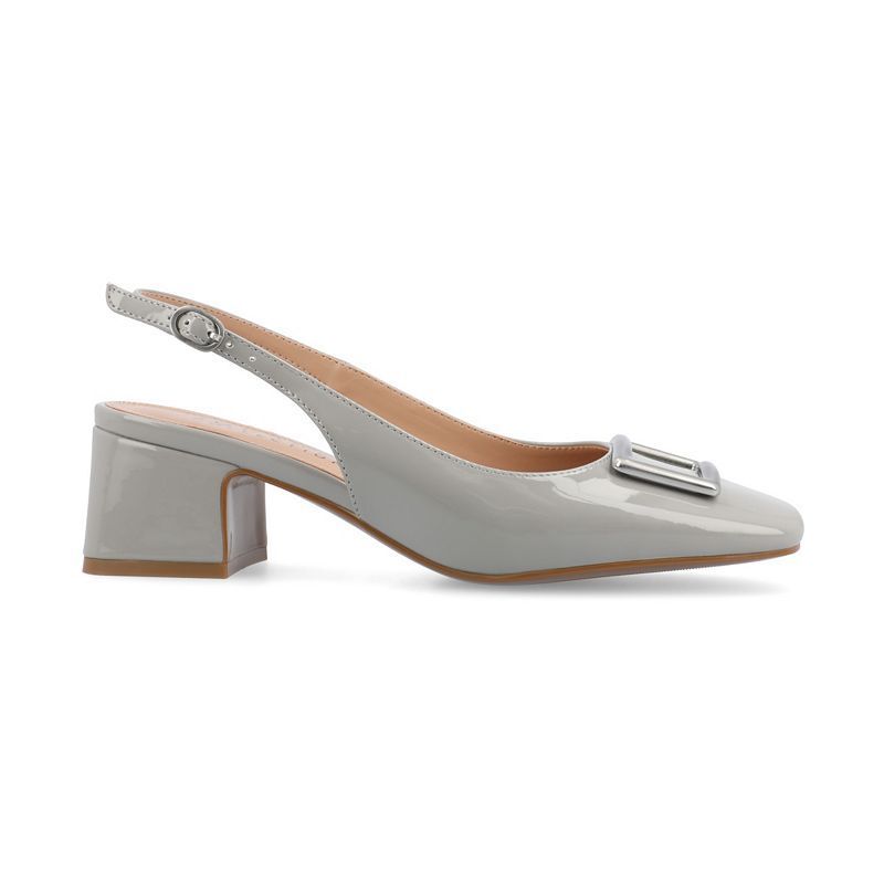 여성 슬링백 스퀘어 펌프스 Women's Everlee Slingback Square Toe Pumps 17862150 Gray