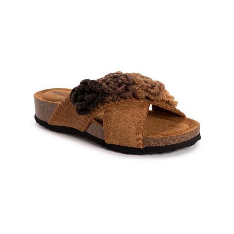 여성 스트랩 샌들 Women's Penelope Cross Strap Sandal 17918342 Chestnut
