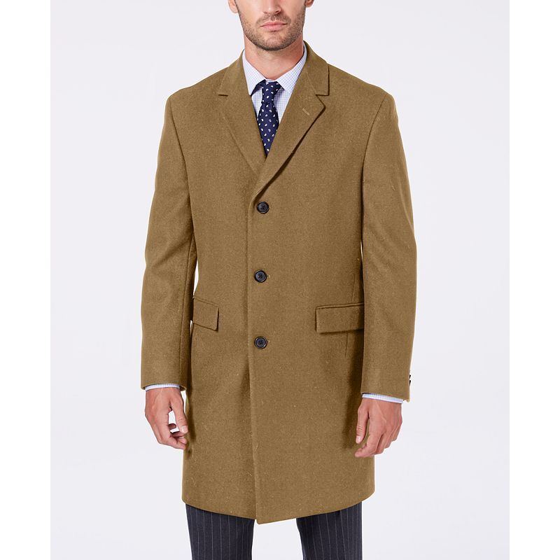 남성 Men's Classic-Fit Batten Overcoat 6446964 Camel
