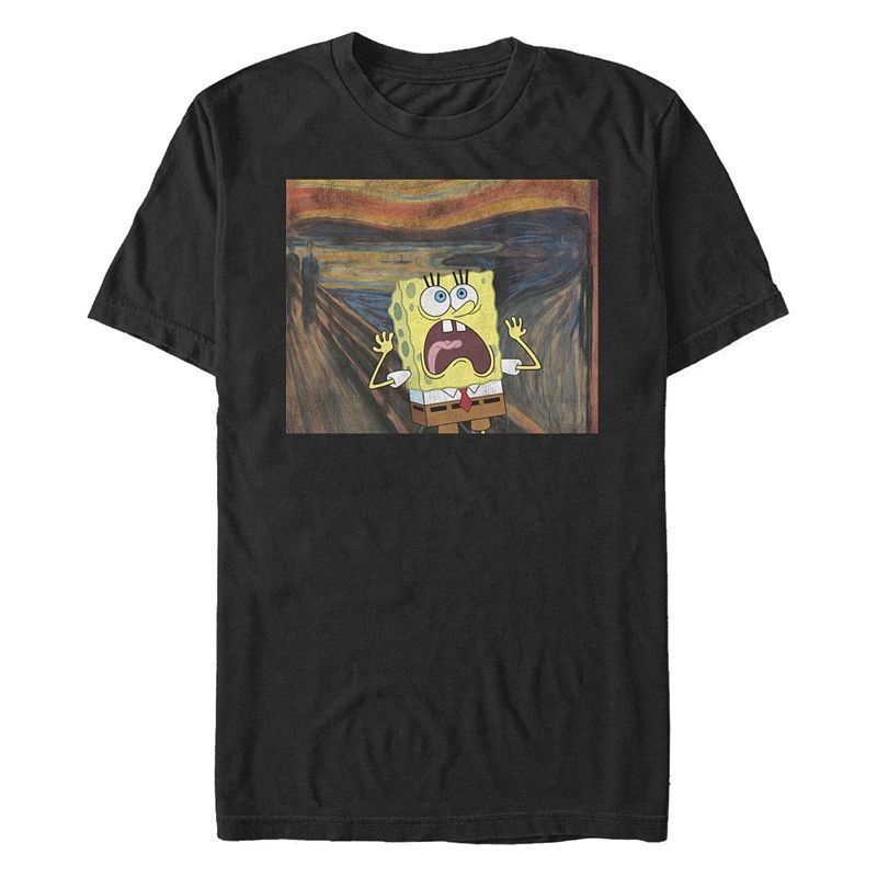 남성 숏 슬리브 크루넥 티셔츠 Men's Sponge Scream Short Sleeve Crew T-shirt 12291907 Black