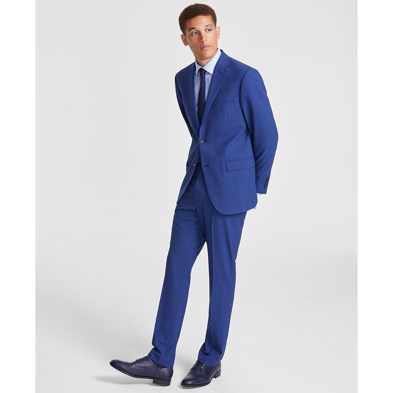 디케이앤와이(DKNY) | 남성 수트 Mens Modern-Fit Nested Suit 18113598 Charcoal Plaid | 트렌비 디케이앤와이(DKNY) | 남성... 