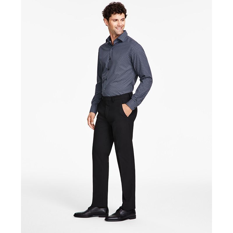 남성 슬림핏 스트래치 솔리드 수트 팬츠 Men's Slim-Fit Stretch Solid Suit Pants, Created for Macy's  10504902 Black
