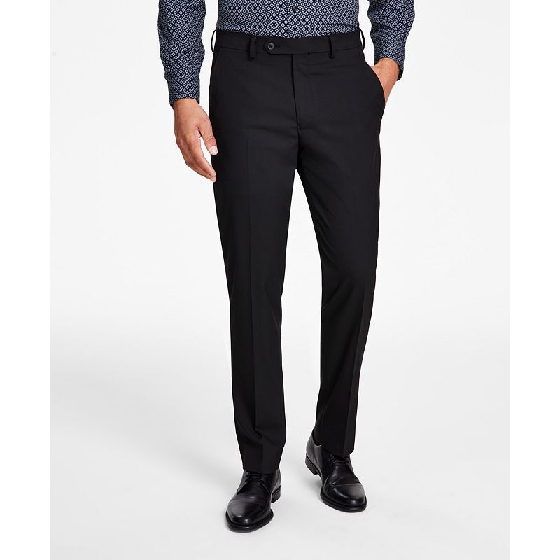 남성 슬림핏 스트래치 솔리드 수트 팬츠 Men's Slim-Fit Stretch Solid Suit Pants, Created for Macy's  10504902 Black