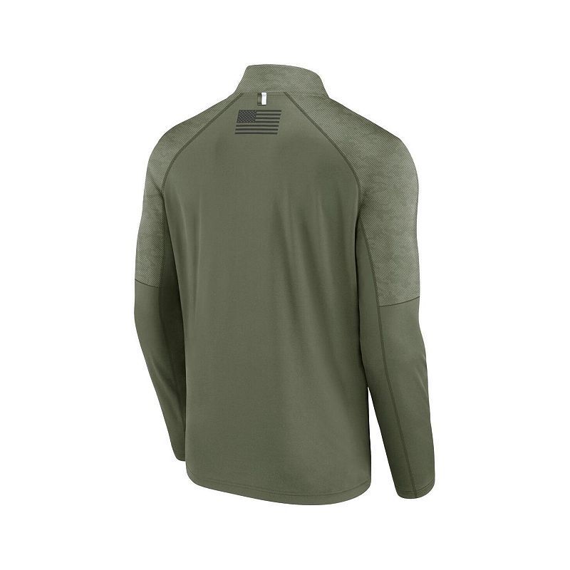 남성 올리브 반집업 자켓 Men's Olive Texas A&M Aggies OHT Military-Inspired Appreciation Titan Raglan Quarter-Zip Jacket 17123488 Olive