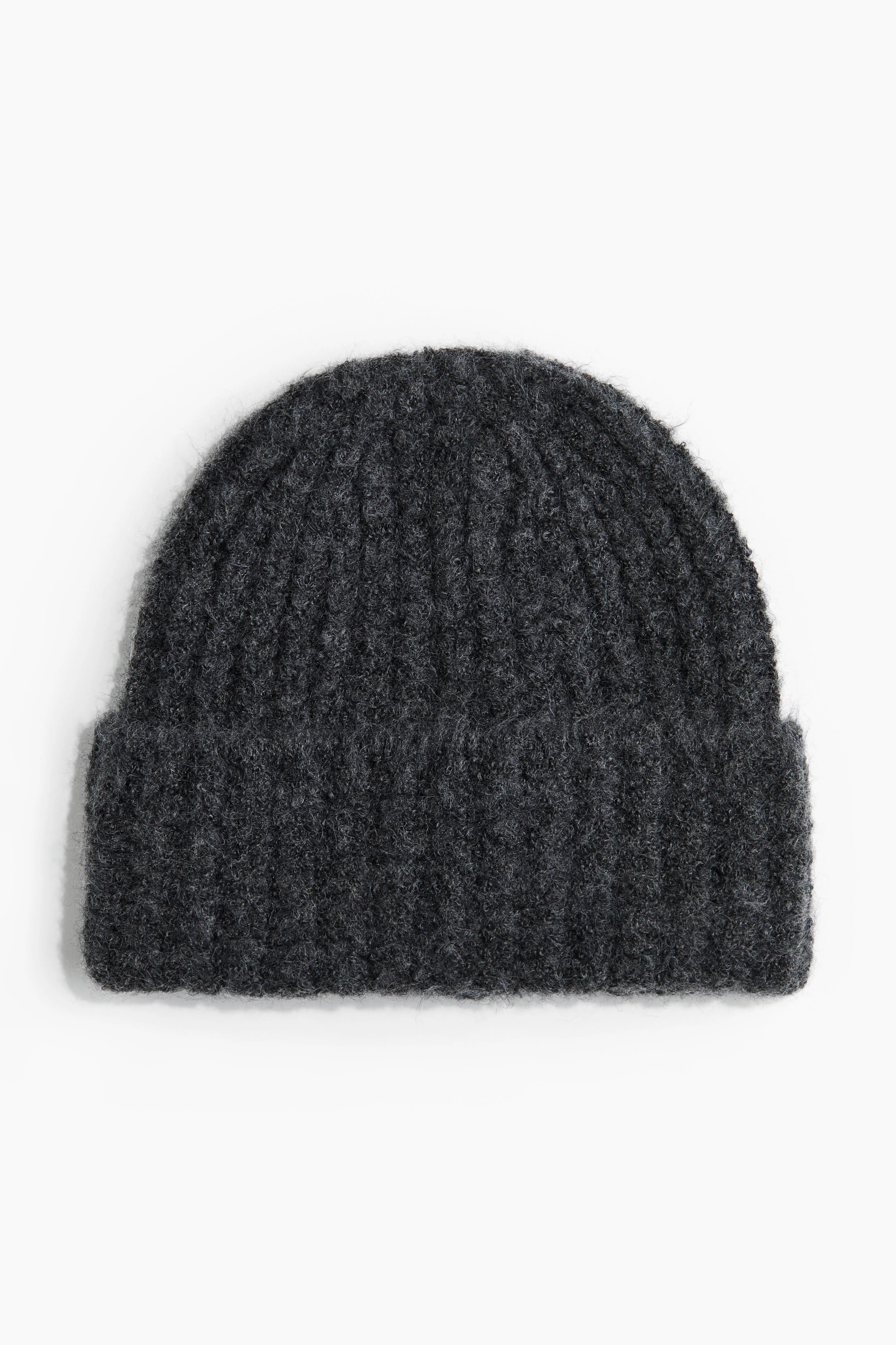 골지 니트 비니 Rib-knit beanie 1264536004