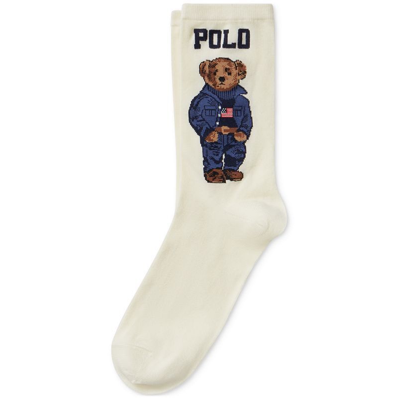 여성 폴로 베어 크루넥 삭스 Women's Americana Polo Bear Crew Socks 9941574 Ivory