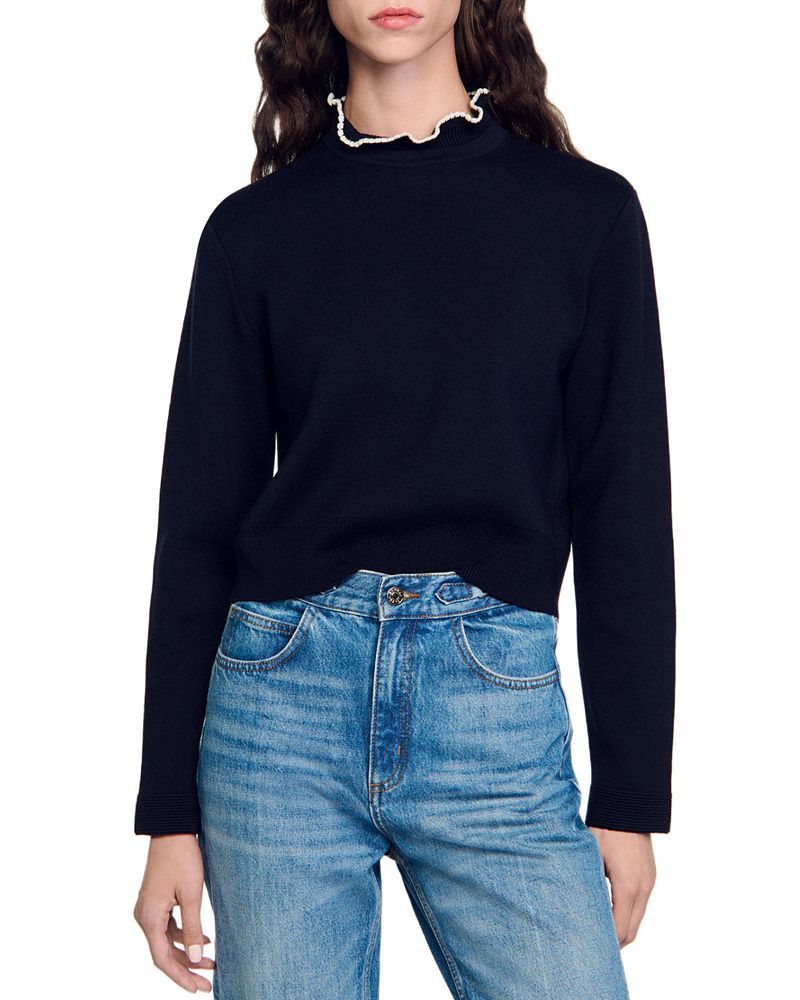 넥 스웨터 Francoise Ruffle Neck Sweater 5190489