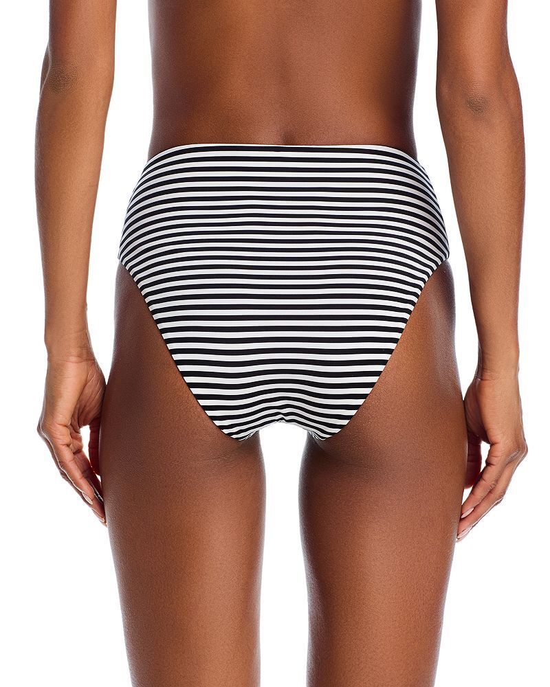 스트라이프 하이 비키니 Striped High Waist Bikini Bottom - Exclusive 5296513