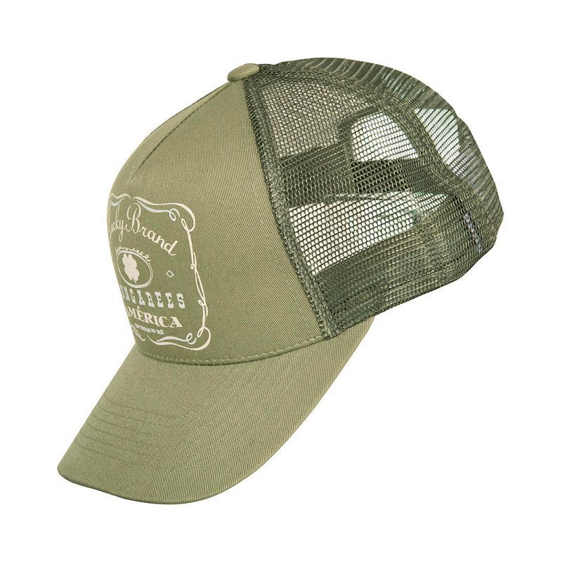 브랜드 모자 Vintage-Like Lucky Brand Trucker Hat 15857575 Moss