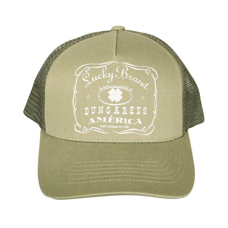 브랜드 모자 Vintage-Like Lucky Brand Trucker Hat 15857575 Moss
