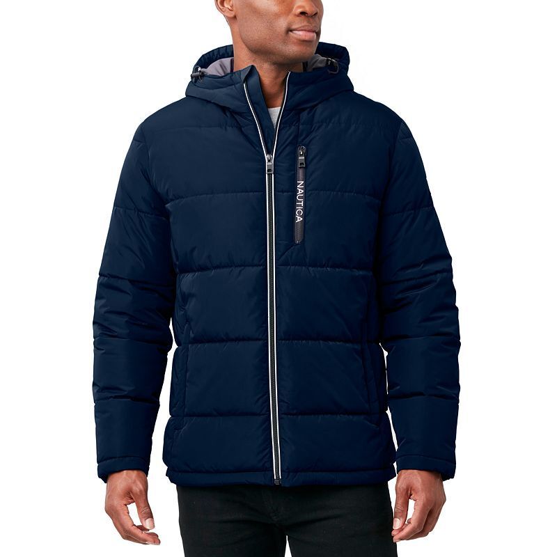 Nautica men's hooded puffer coat online