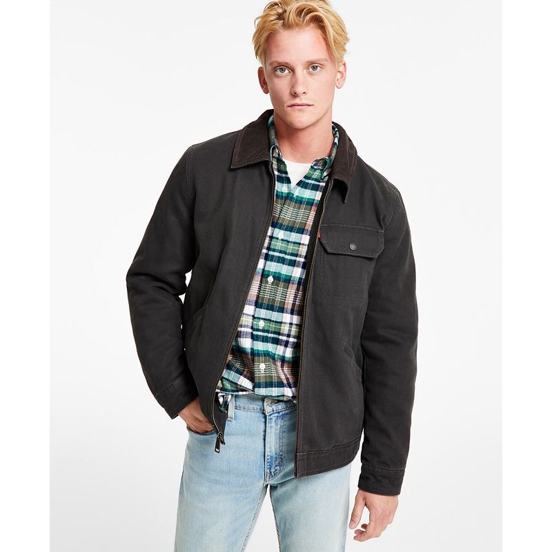 남성 코튼 캔버스 집업 유틸리티 자켓 Levi’s® Men's Cotton Canvas Zip-Front Utility Jacket 16253418 Olive