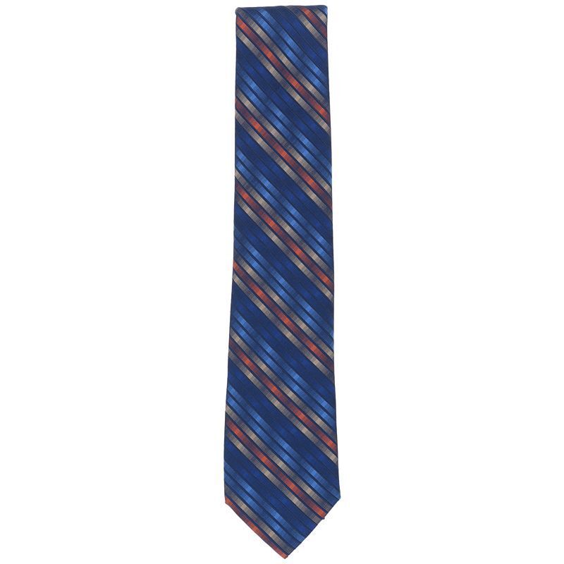 남성 스트라이프 타이 Perry Ellis Men's Menatte Abstract Stripe Tie 20003536 Navy