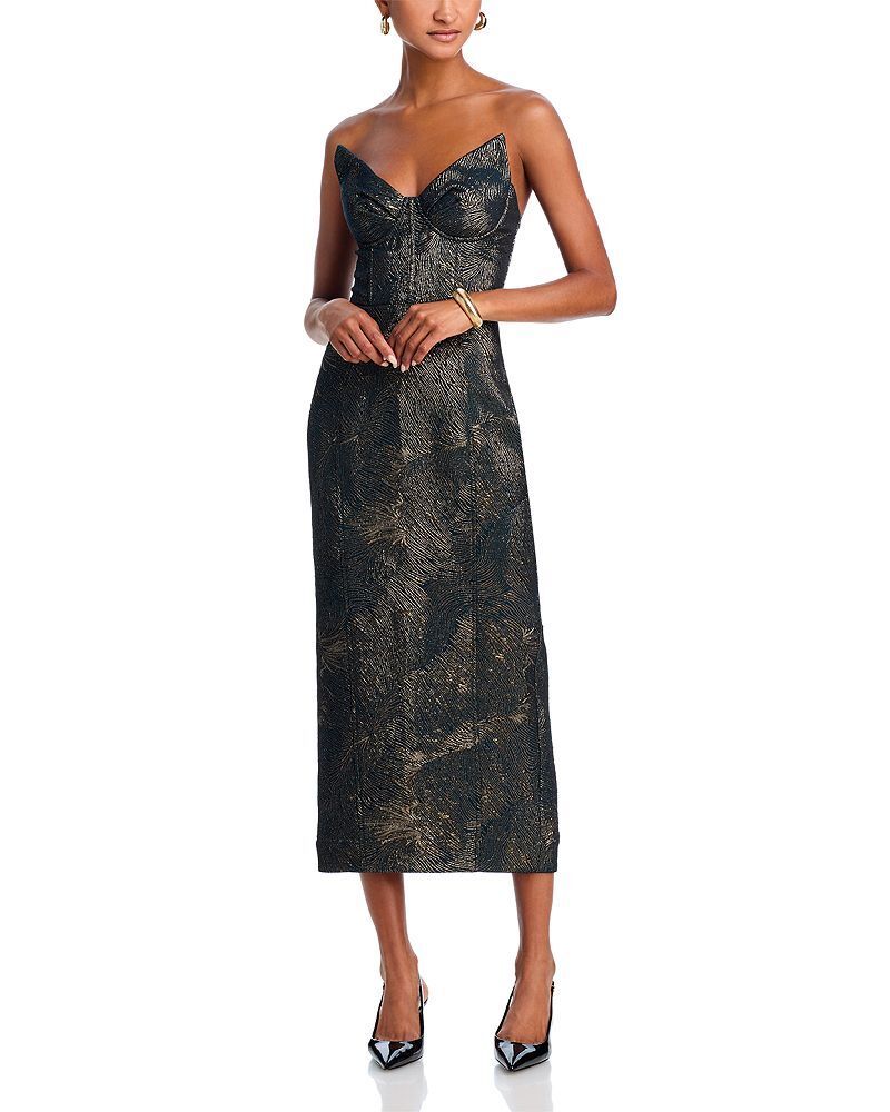 자카드 코르셋 드레스 Swirl Jacquard Corset Gown - Exclusive 5291909