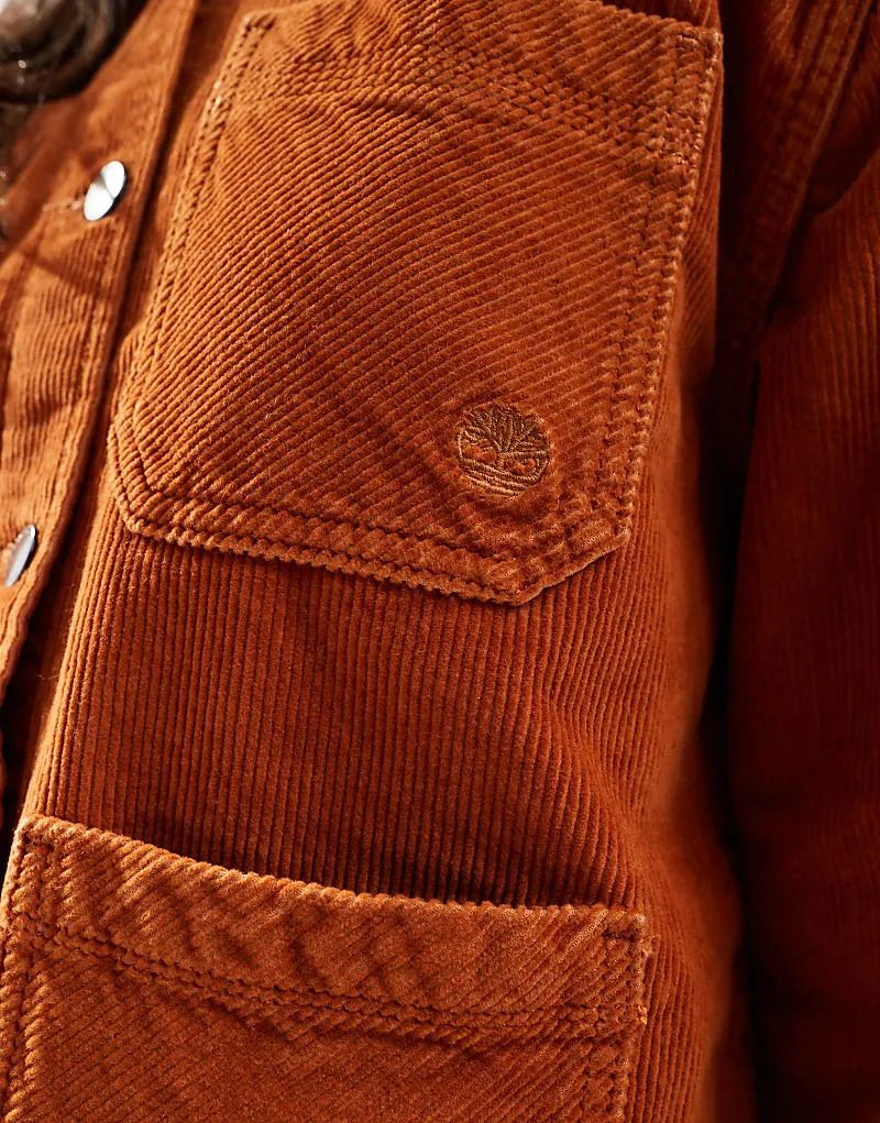 코듀로이 Chore-Jacke aus Cord in Umbrabraun 207650501Umbra