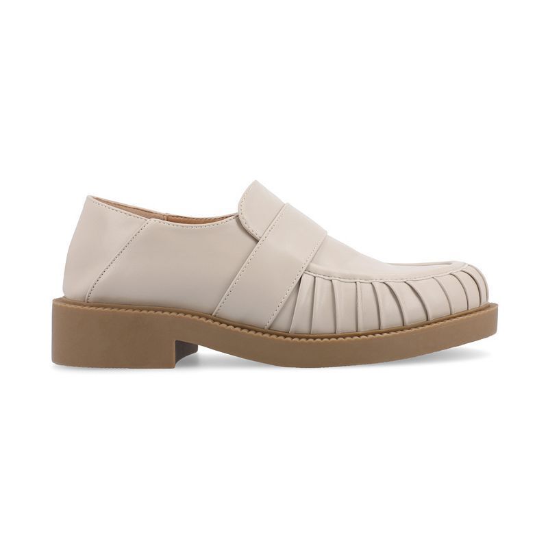 여성 슬립 로퍼 플랫슈즈 Women's Lakenn Slip On Loafer Flats 17794906 Stone
