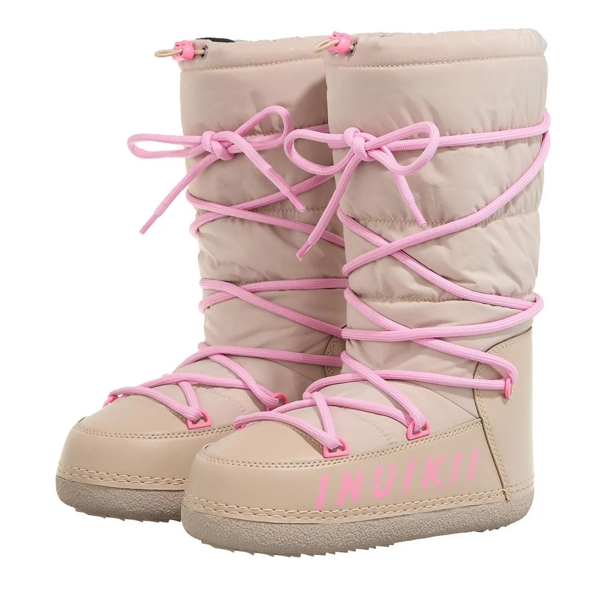 Inuikii Sneaker Classic leather ankle boots Inuikii Inuikii Women\'s Tan and Pink Winter Boots main image 2