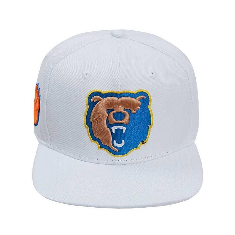 남성 화이트 스테이트 울 스냅백 모자 Men's White Morgan State Bears Mascot Evergreen Wool Snapback Hat 16272695 White