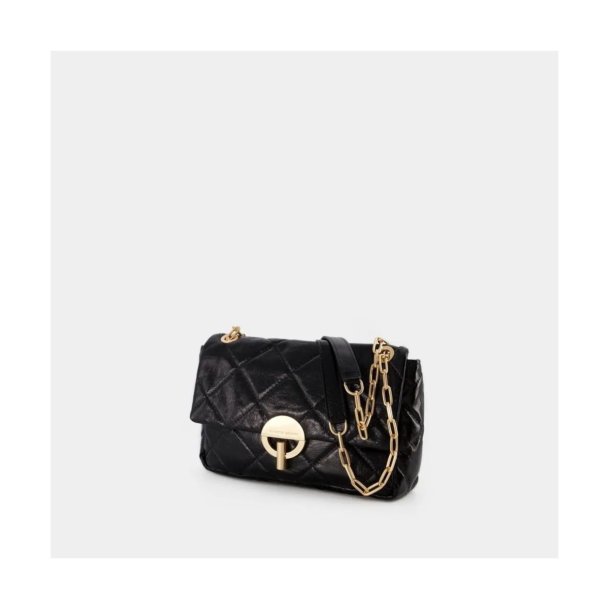 바네사 브루노 문 가방 가죽 블랙 숄더백 Vanessa Bruno Moon Mm Bag - Leather - Black Black                        Schultertasche A0476481