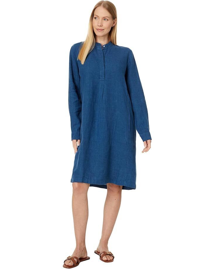 여성 에일린 넥 카라 드레스 Women's Eileen Fisher Mandarin Collar Knee Length Dress  9976494110414